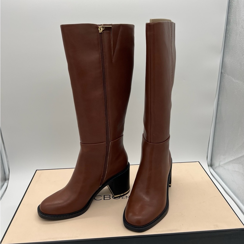 BCBGeneration Women's Banta Knee High Boot sugar almond (brown) Sz 8.5 M